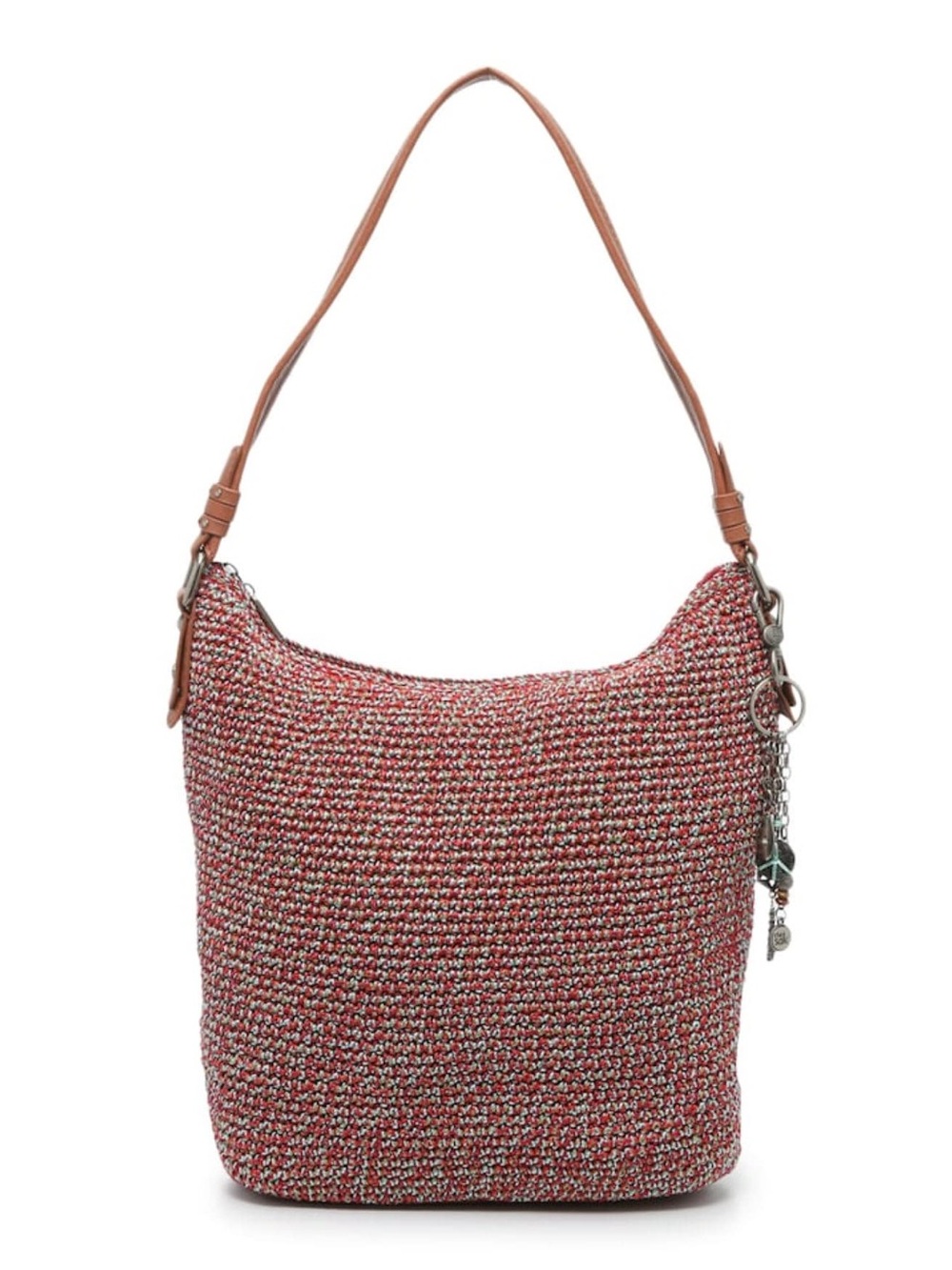 The Sak Sequoia Crochet Hobo, Red Static, Large